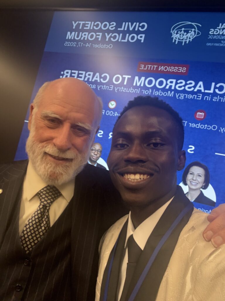 With Vint Cerf, Vice President, Google