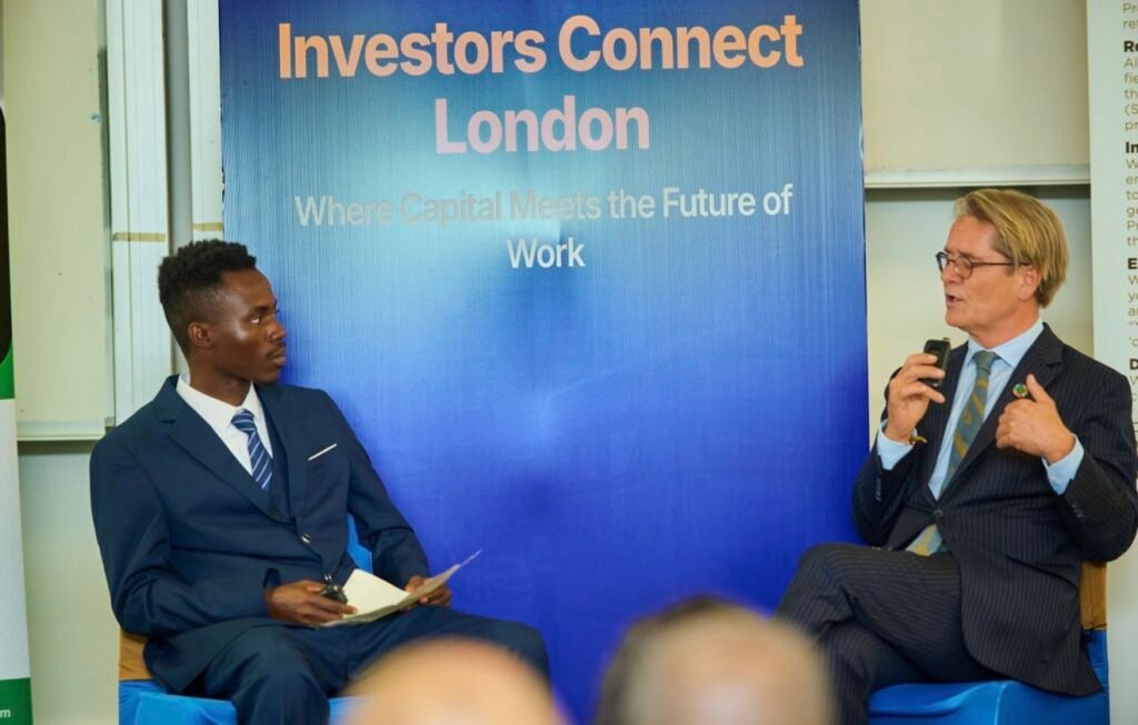 Moderating a high level fireside chat with Thoralf Stenvold; former Norwegian Diplomat at Investors Connect London
