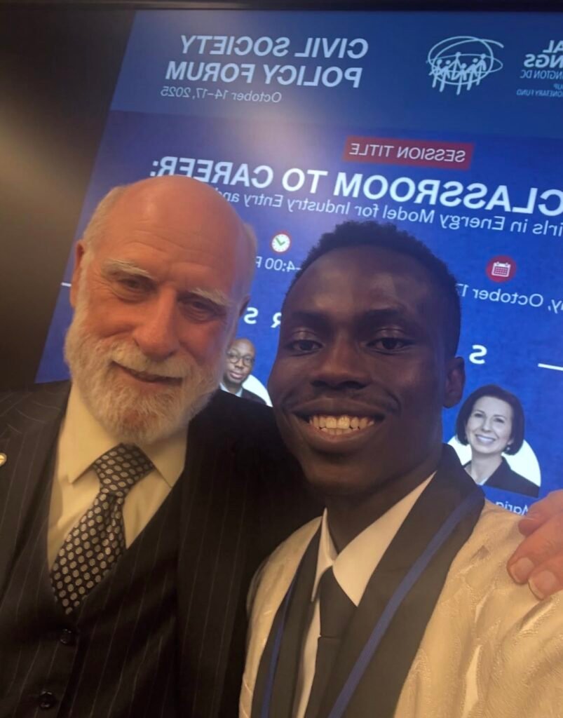 With Vint Cerf, Former VP, Google